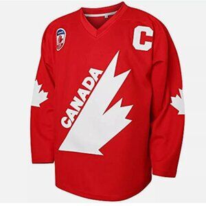 WAYNE GRETZKY #99 1987 Coupe Canada Cup Labatt Retro Hockey Jersey Men’s Large